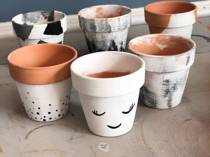 Plant pots to paint