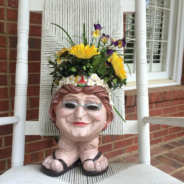 Hippie face plant pot