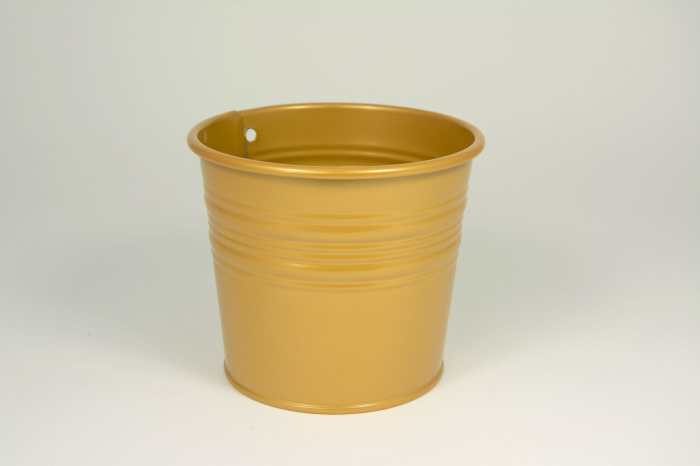 Gold metal plant pots